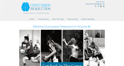Desktop Screenshot of concussionresolution.com