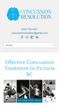 Mobile Screenshot of concussionresolution.com
